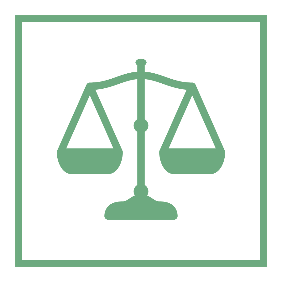 icon of a balanced scale
